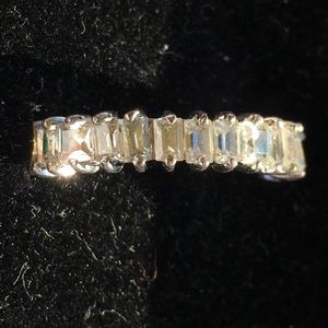 🔥FINAL PRICE - 🔥 SS Emerald cut CZEternity Band
